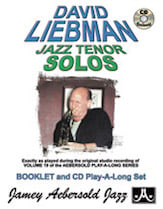 David Liebman Jazz Tenor Solos Tenor Sax BK/CD cover